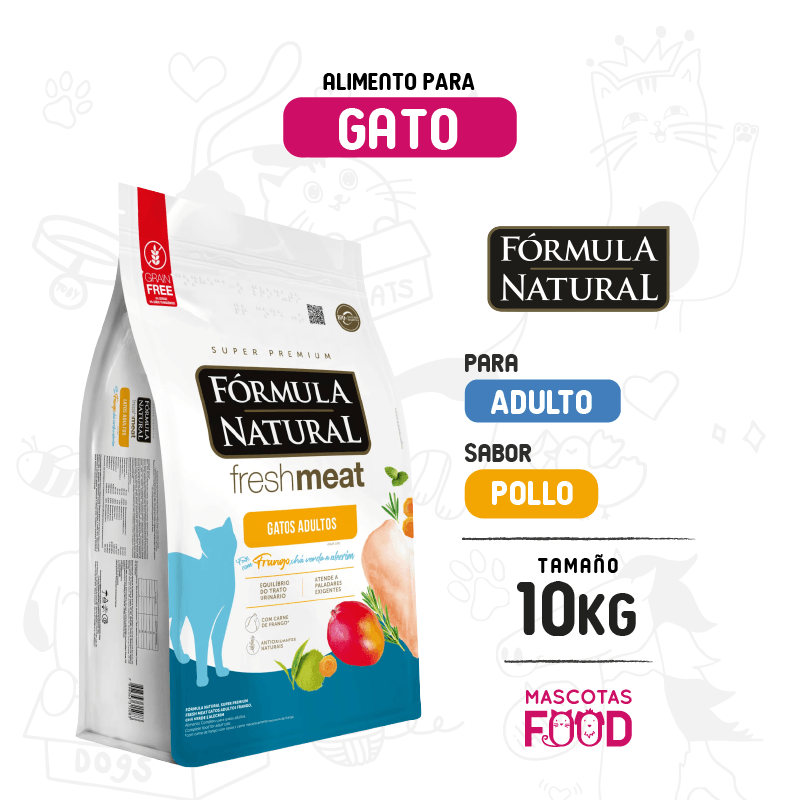 Formula Natural para Gato adulto sabor pollo 10 KG
