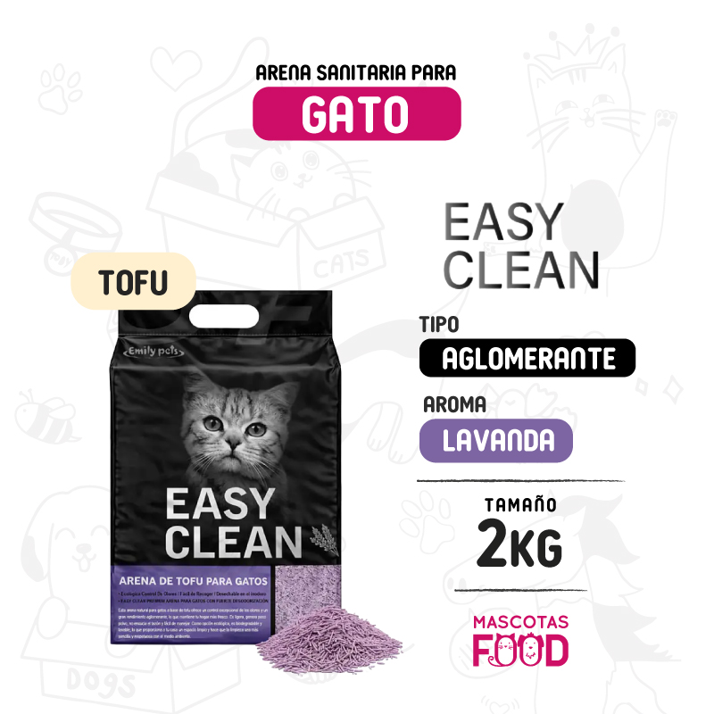 Inicio 12 Arena de Tofu Easy Clean aroma Lavanda 2 KG