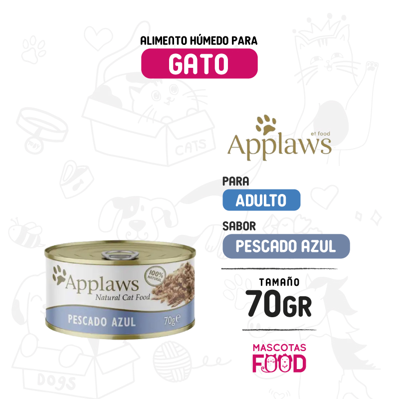 Alimento húmedo para gatos Applaws Sabor Pescado azul 70 GR
