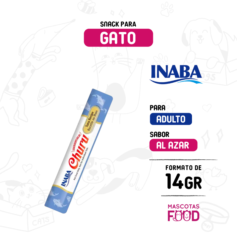 Inicio 12 Churu para Gatos sabor al azar 12 GR