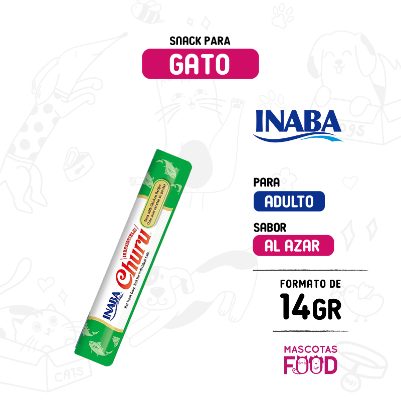 Inicio 14 Churu para Gatos UNIDAD sabor pollo-ostion 12 GR