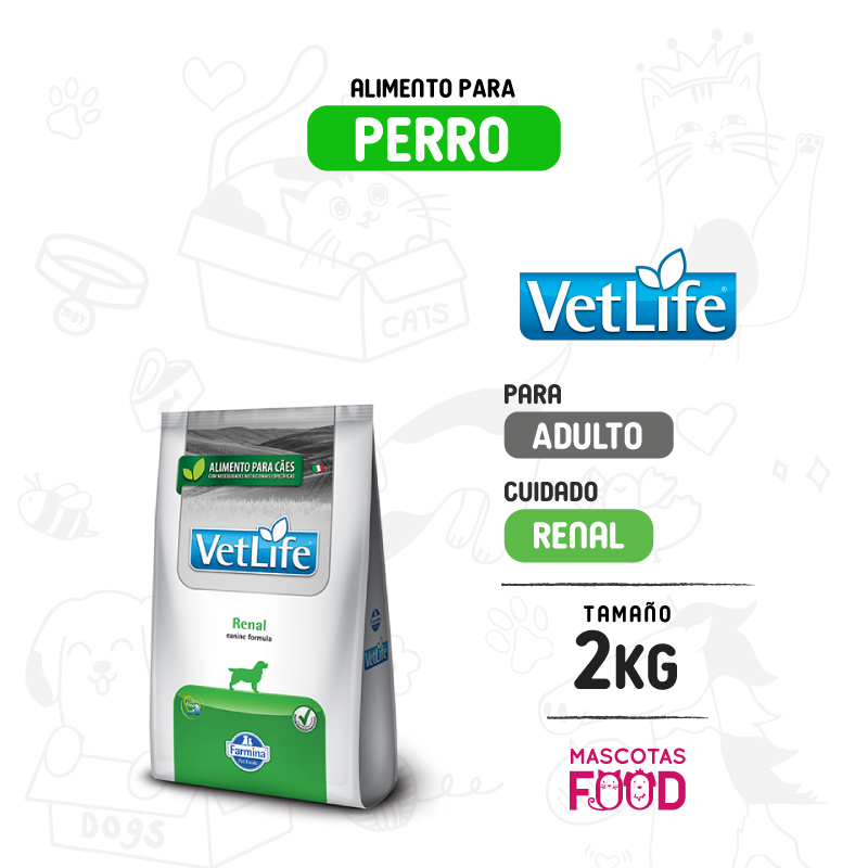 Vetlife para Perro Cuidado Renal 2 KG