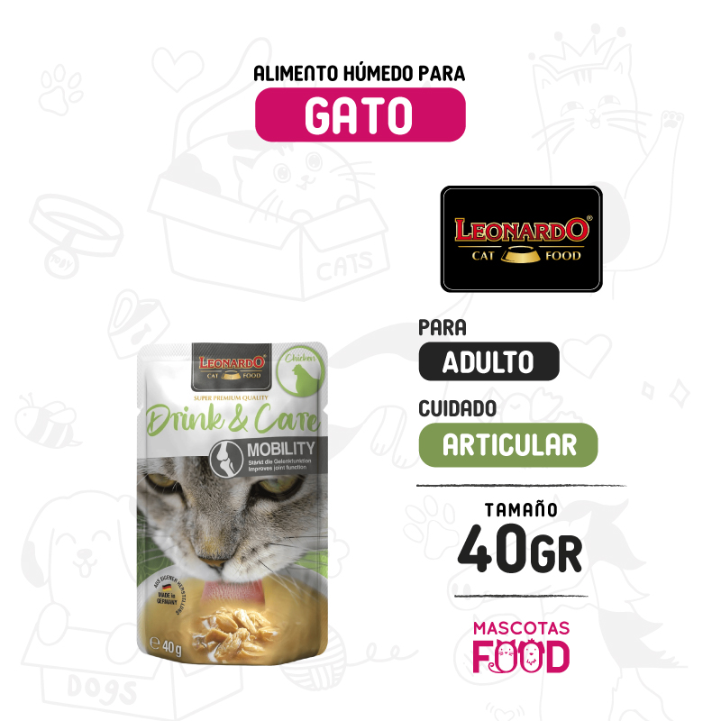 Sopita Drink & Care Mobility Leonardo sabor Pollo 40 GR