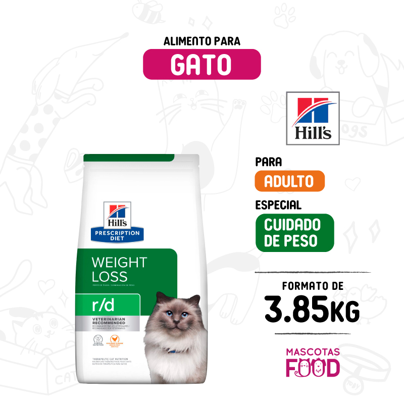 Hills para Gato reduccion de peso R/D 3.85 KG