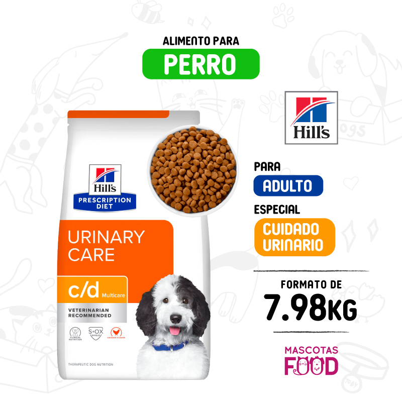 Hills para Perro Cuidado urinario C/D 7.98 KG