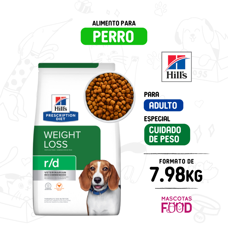 Hills para Perro Cuidado de peso R/D 7.98 KG