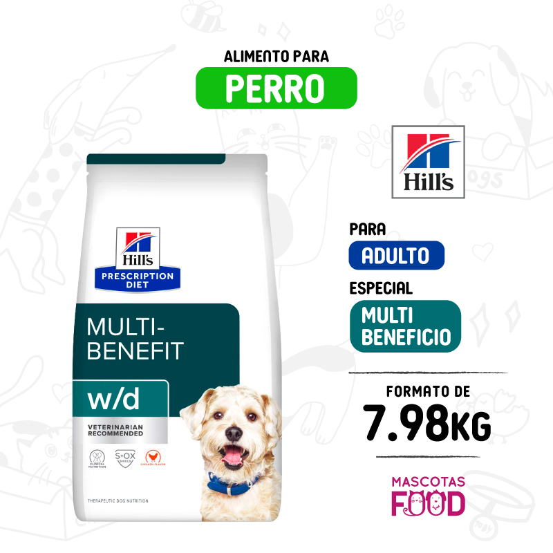 Hills para Perro Multibeneficio W/D 7.98 KG