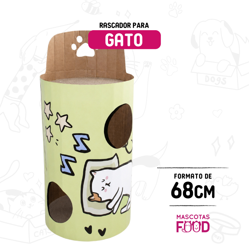 Rascador torre de tres Pisos para Gato 68 CM