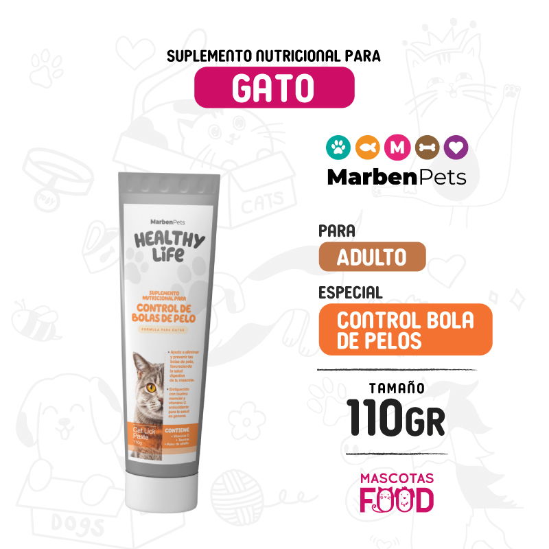 Pasta suplemento nutricional para Gato Control bola de pelos 110 GR 1 Pasta suplemento nutricional para Gato Control bola de pelos 110 GR
