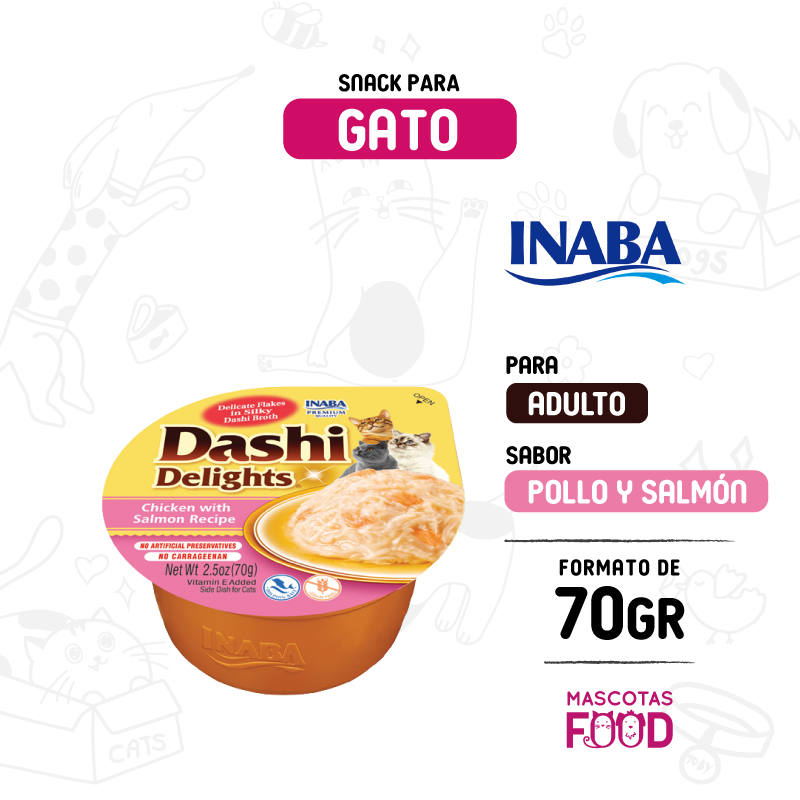 Dashi Delights para Gato sabor Pollo con Salmon 70 GR