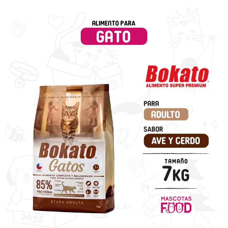 Bokato para Gato adulto y esterilizado 7 KG