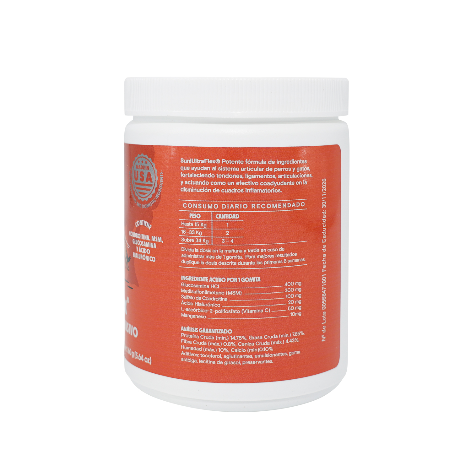 SuniUltraFlex Suplemento articular intensivo para perros 50 Gomitas 2 SuniUltraFlex Suplemento articular intensivo para perros 50 Gomitas - Imagen 2