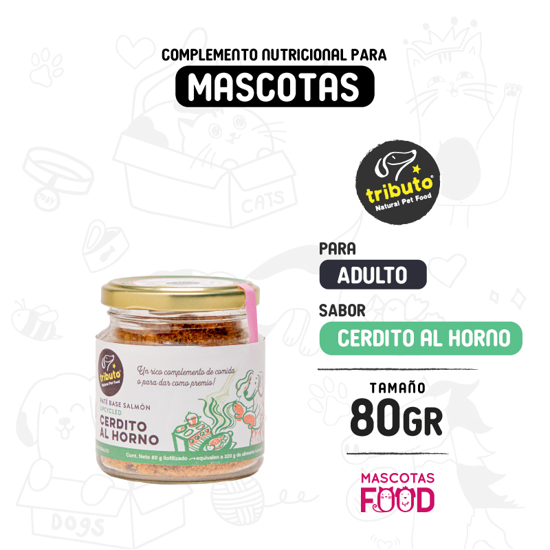 NEW HOME 23 Pate liofilizado Tributo Cerdito al horno 80 GR