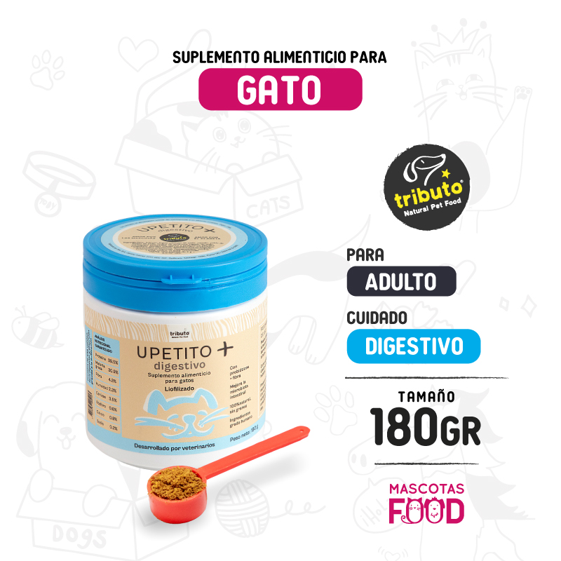 Upetito+ Tributo para gatos Cuidado digestivo 180 GR