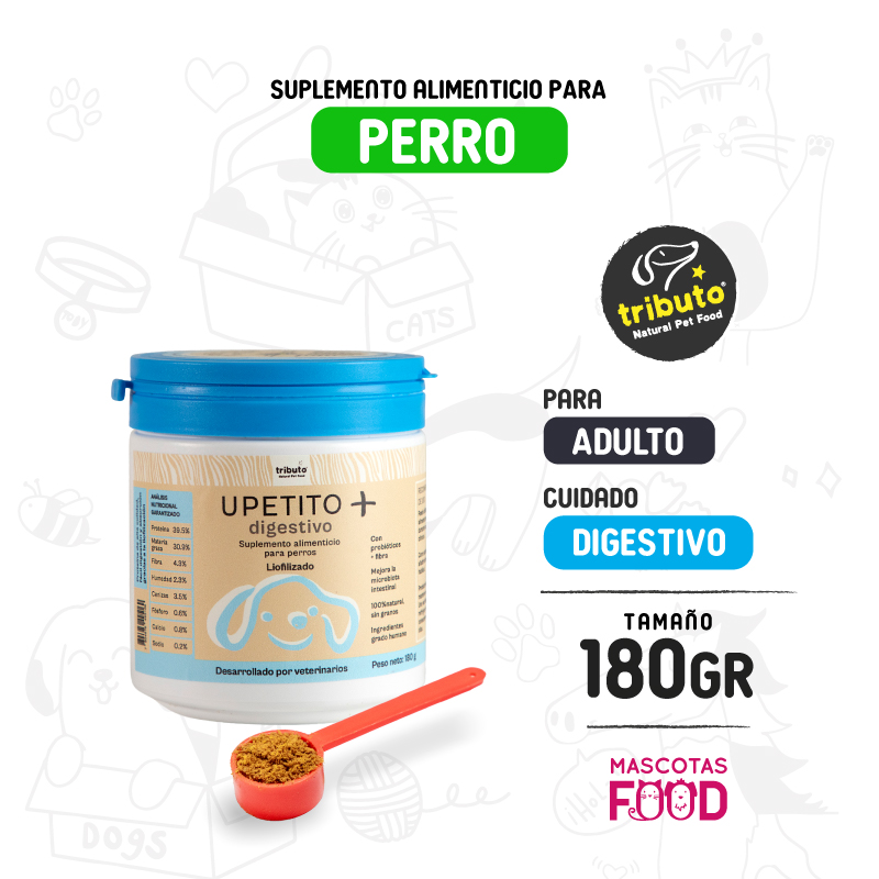 Upetito+ Tributo para perros Cuidado digestivo 180 GR