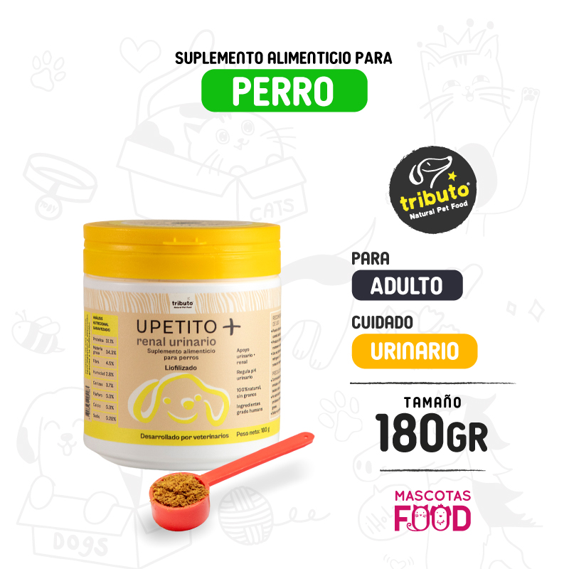 Upetito+ Tributo para perros Cuidado renal urinario 180 GR